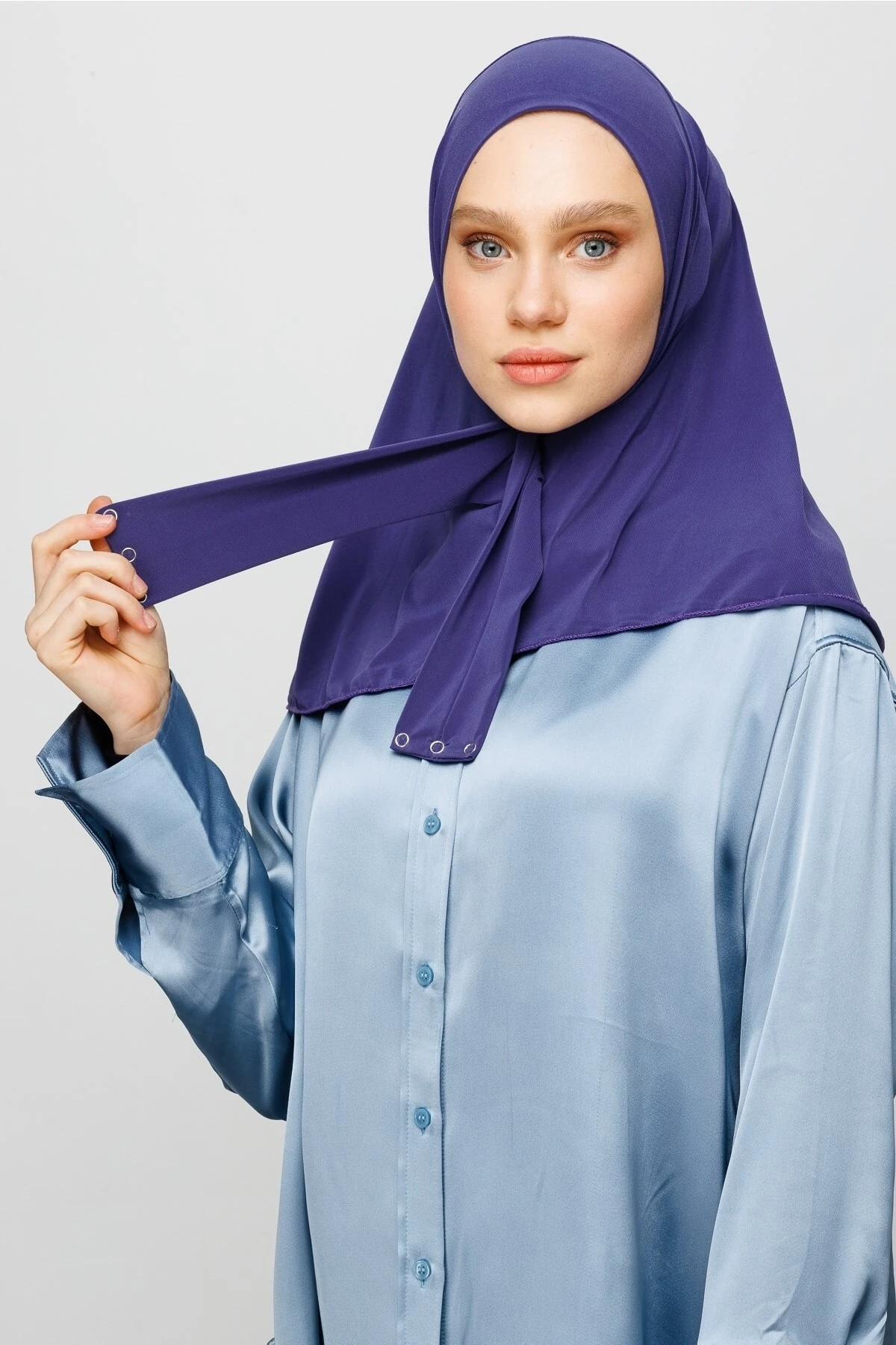 Toptan Hazır Şal - Eflatun