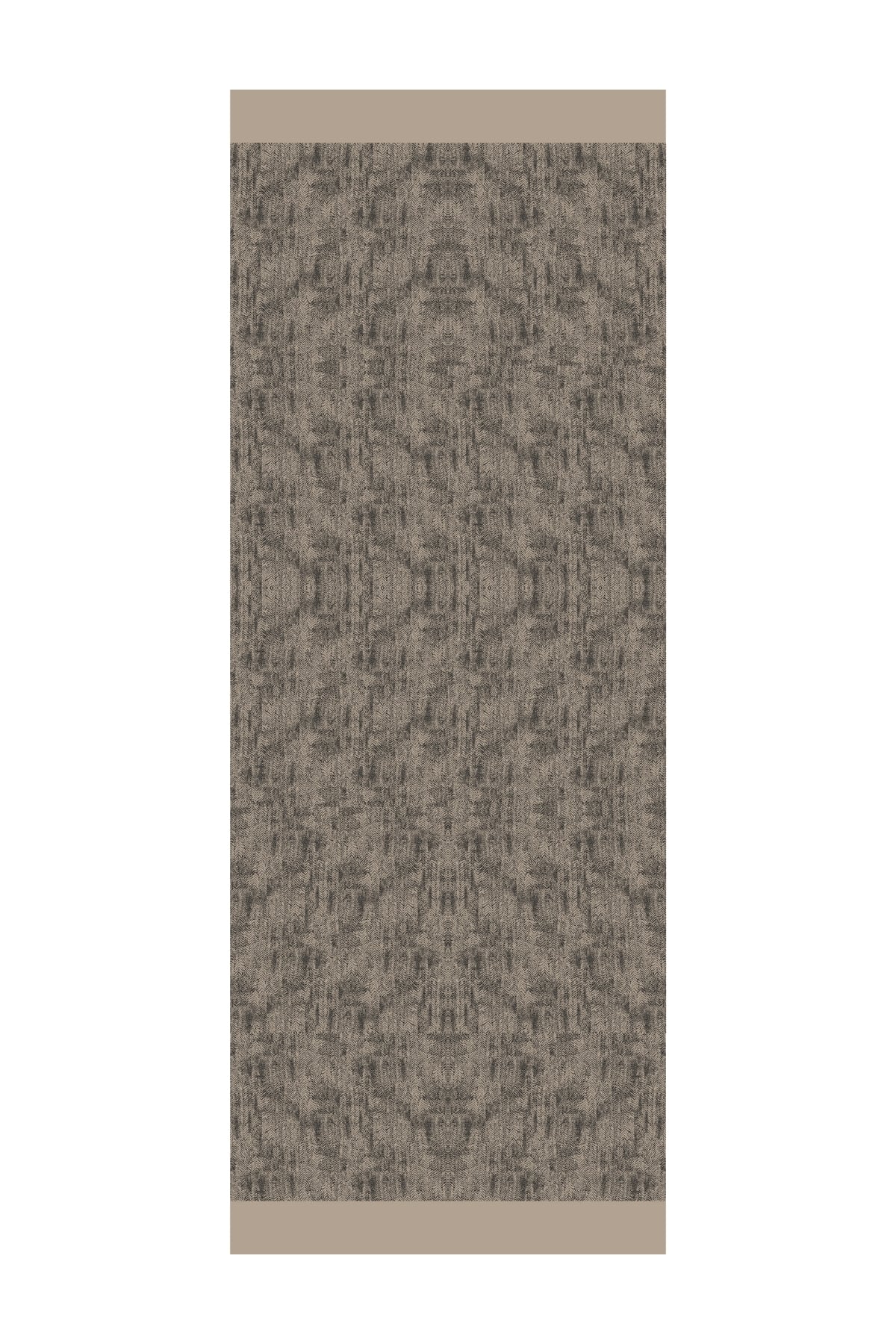 Toptan Sahra Desen Çift Taraflı Şal - Siyah-Bej