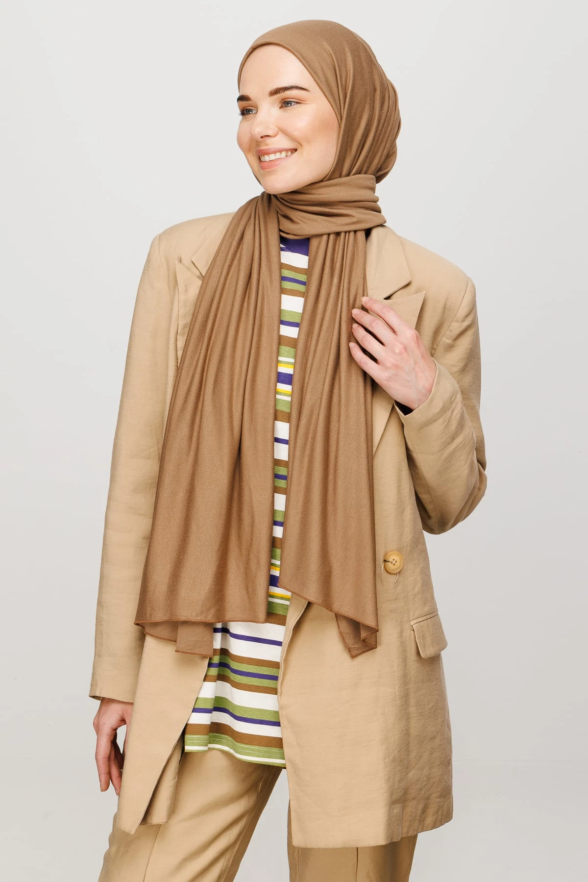 Toptan Penye Şal - Ceviz