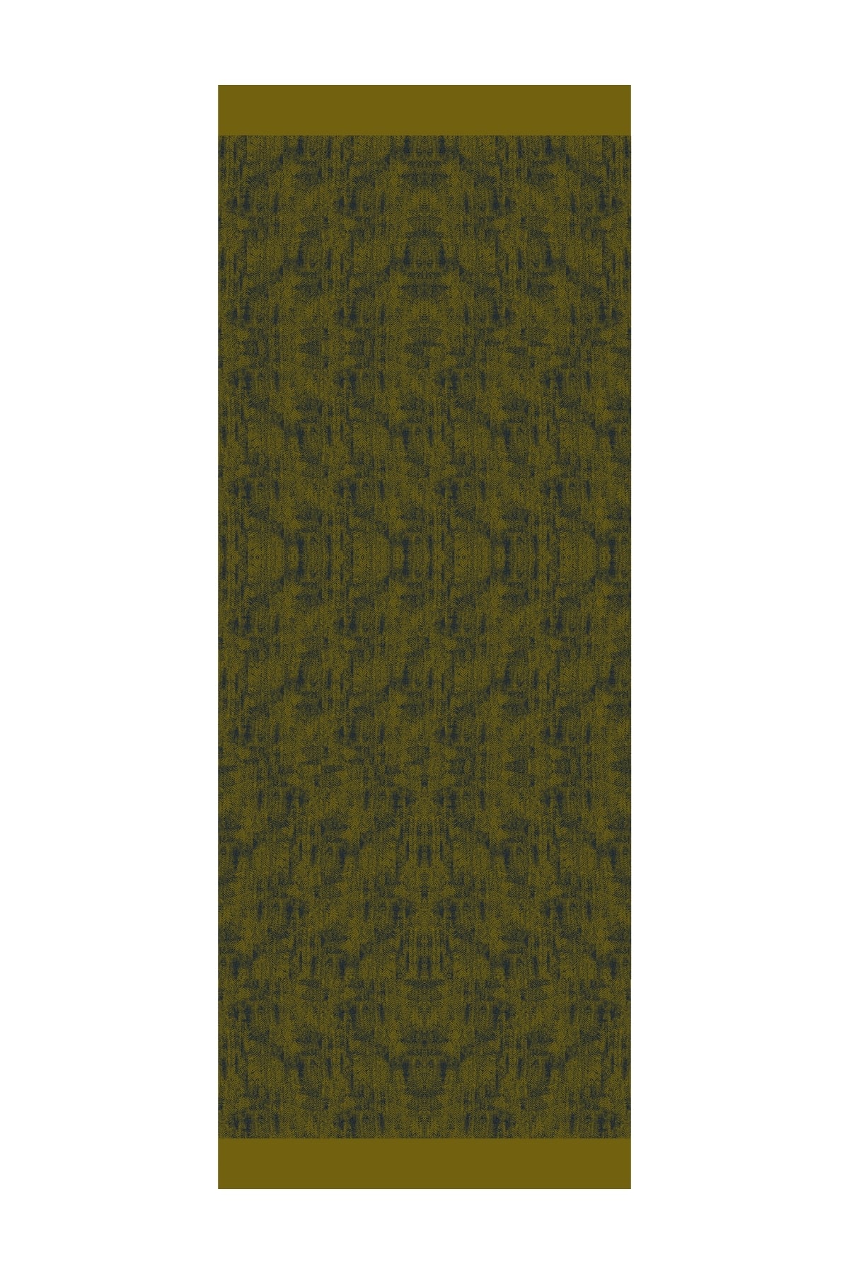 Toptan Sahra Desen Çift Taraflı Şal - Lacivert-Yağ Yeşili