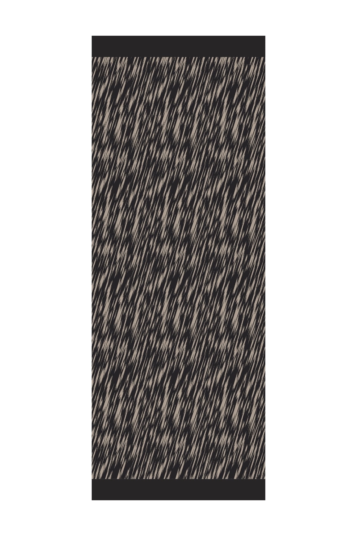 Selis-Pattern Reversible Shawl - Black-Beige