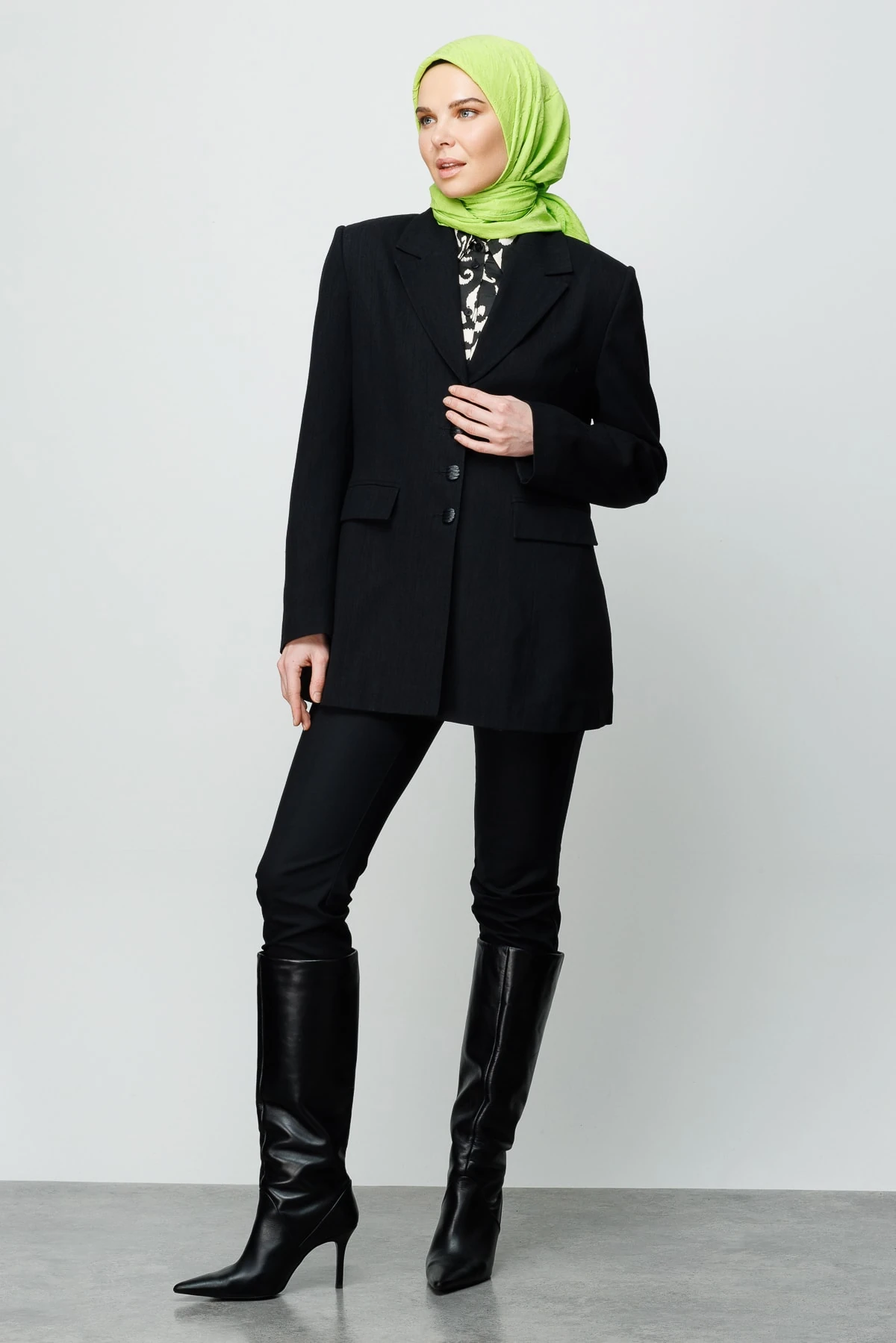 Toptan Bambu Eşarp - Fıstık Yeşili