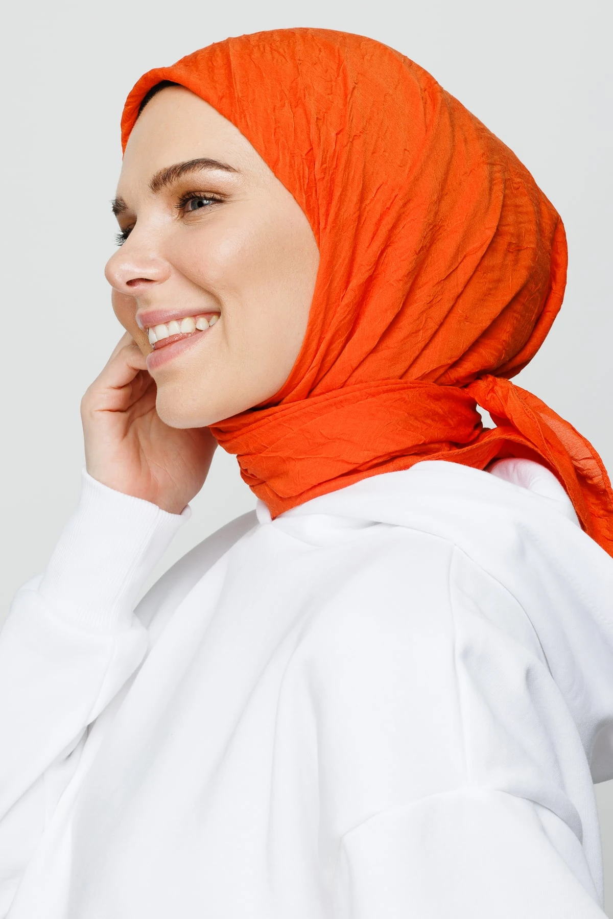 Toptan Bambu Eşarp - Turuncu