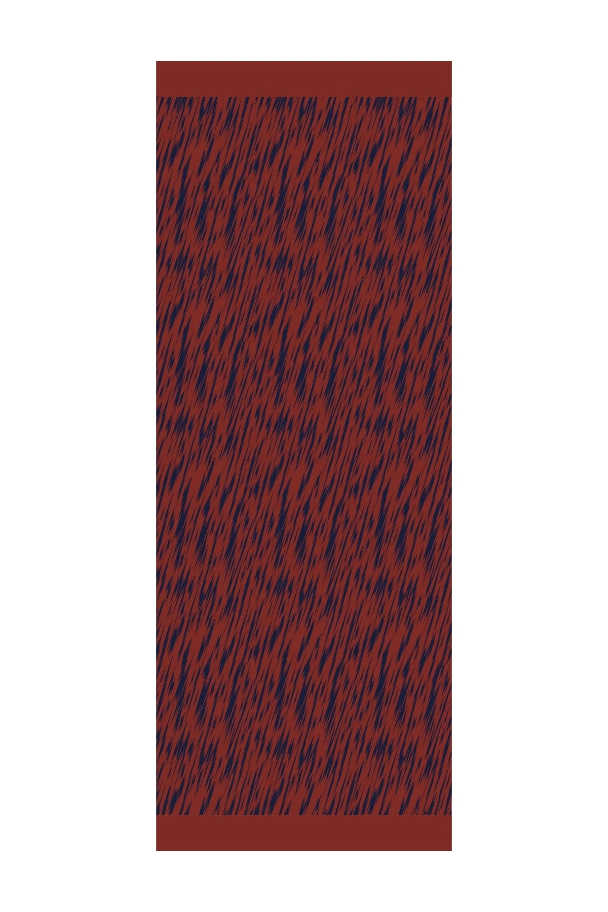 Toptan Selis Desen Çift Taraflı Şal - Lacivert-Soğan Kabuğu