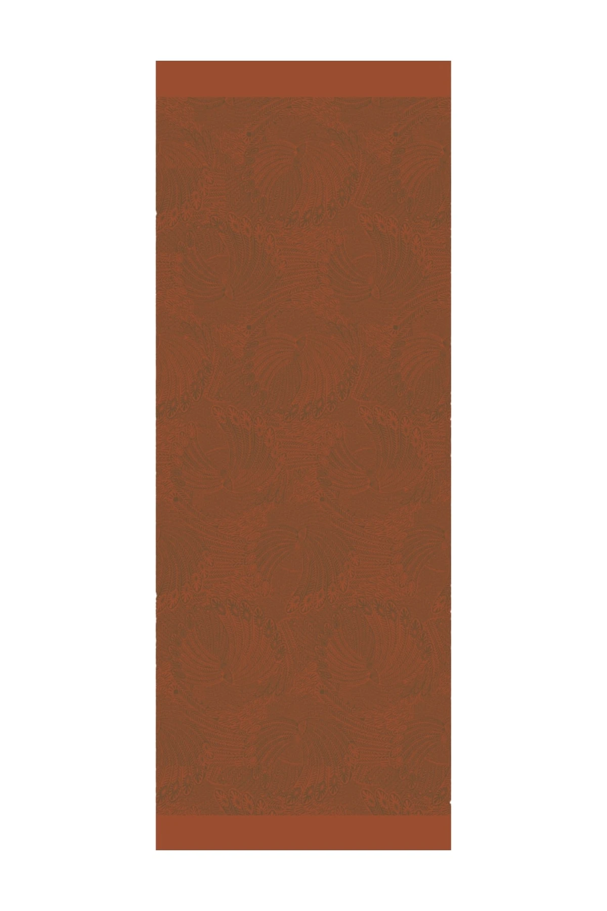 Toptan Mayra Desen Çift Taraflı Şal - Koyu Haki-Tarçın