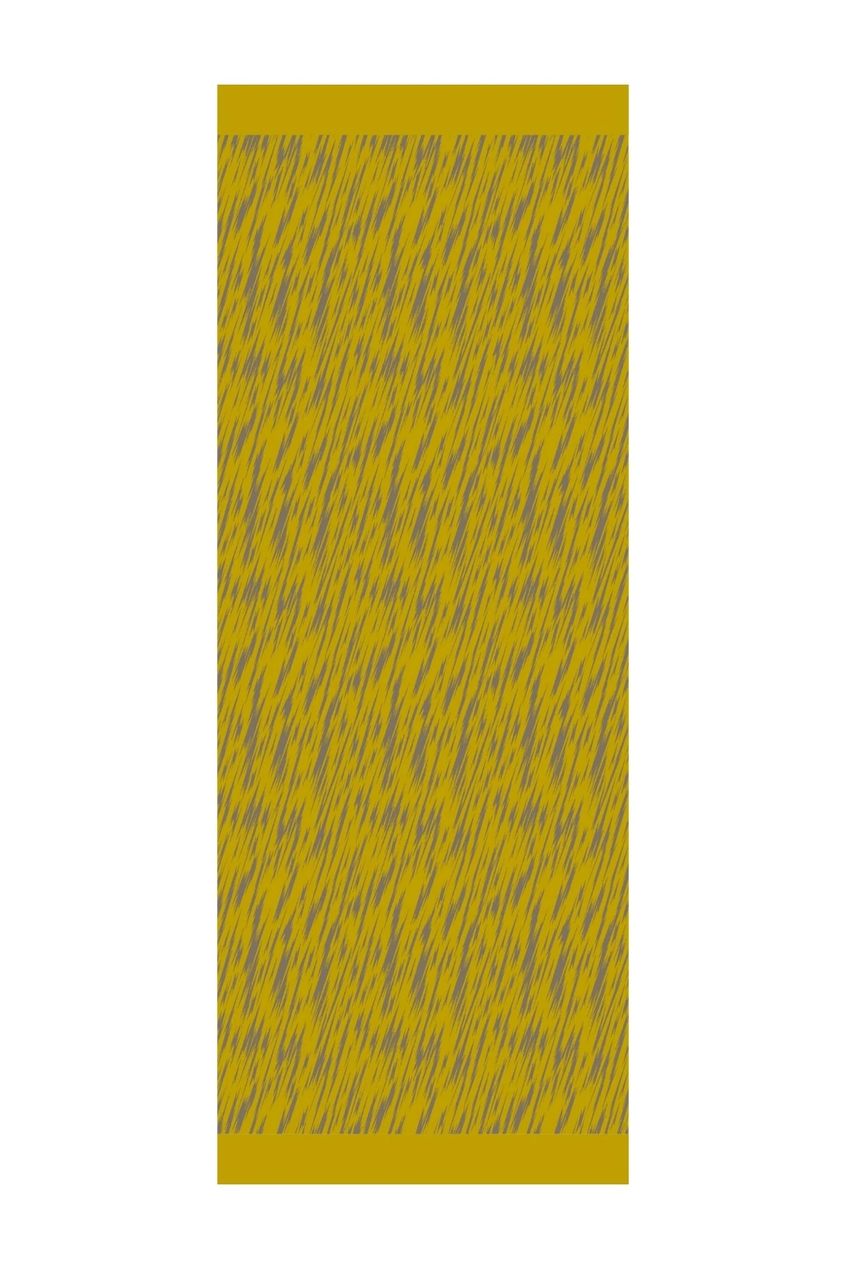 Toptan Selis Desen Çift Taraflı Şal - Koyu Gri-Hardal