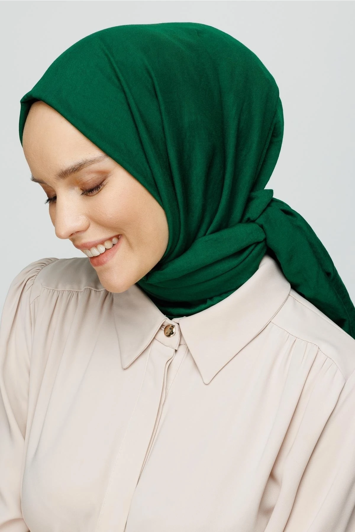 Cotton Crinkle Shawl - Emerald