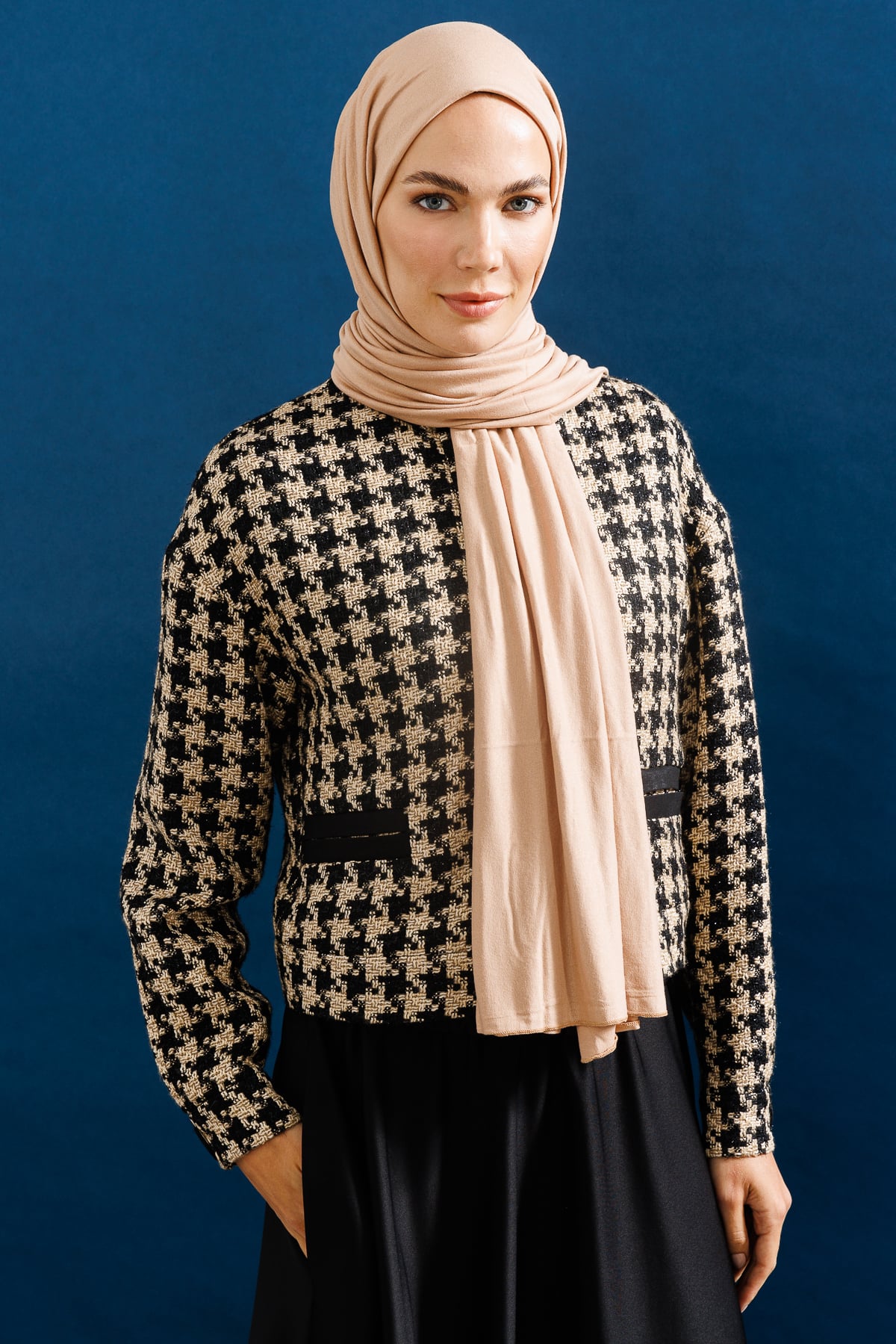 Toptan Penye Şal - Nude