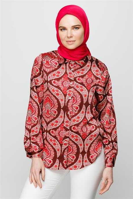 Toptan Pilise Eşarp - Fuşya