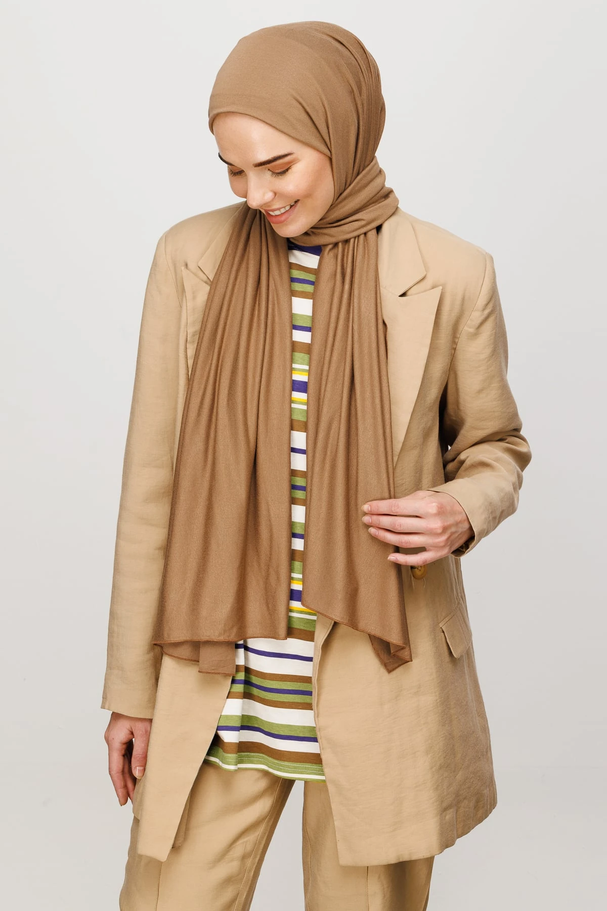 Toptan Penye Şal - Ceviz