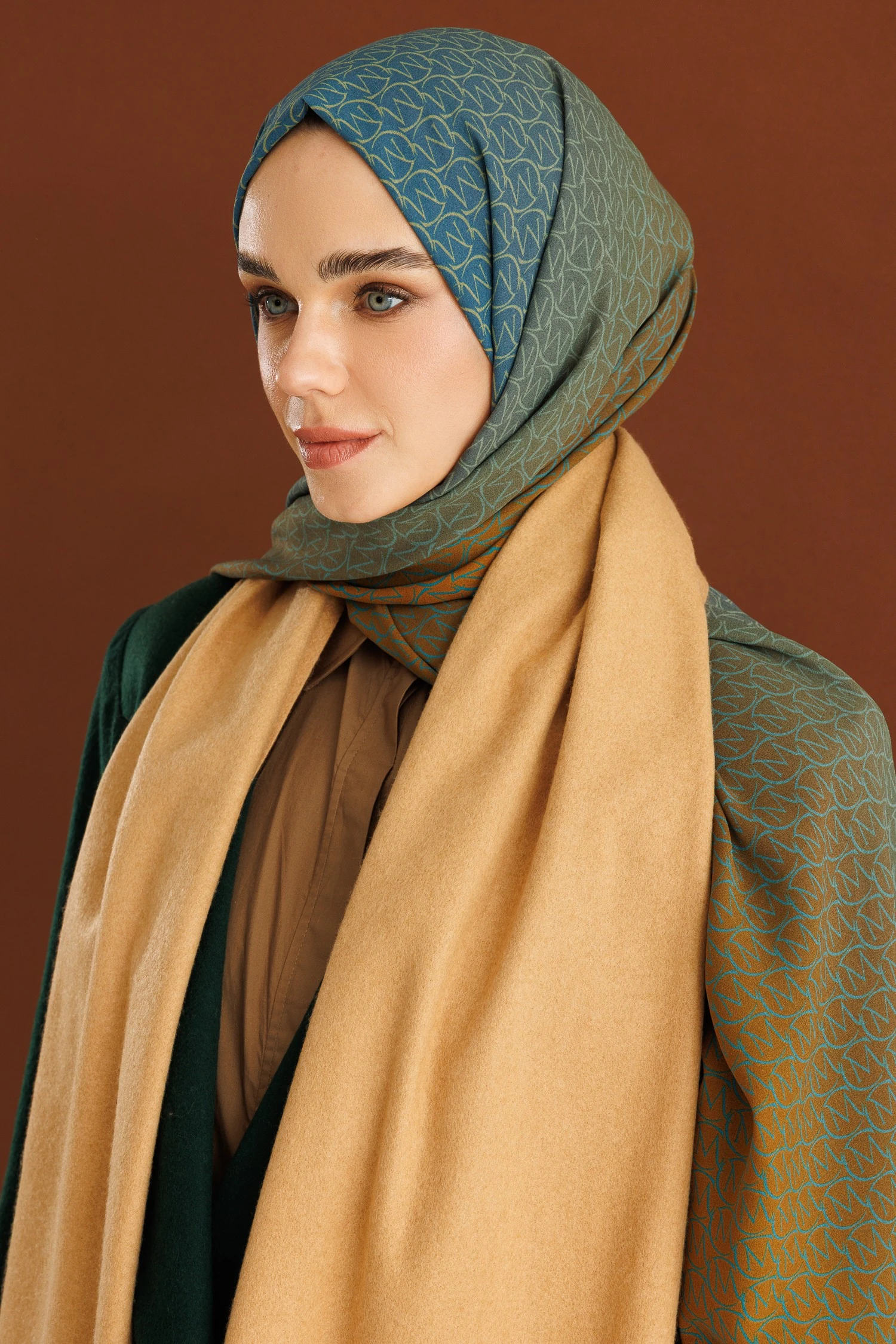 Toptan Yün Atkı - Hardal