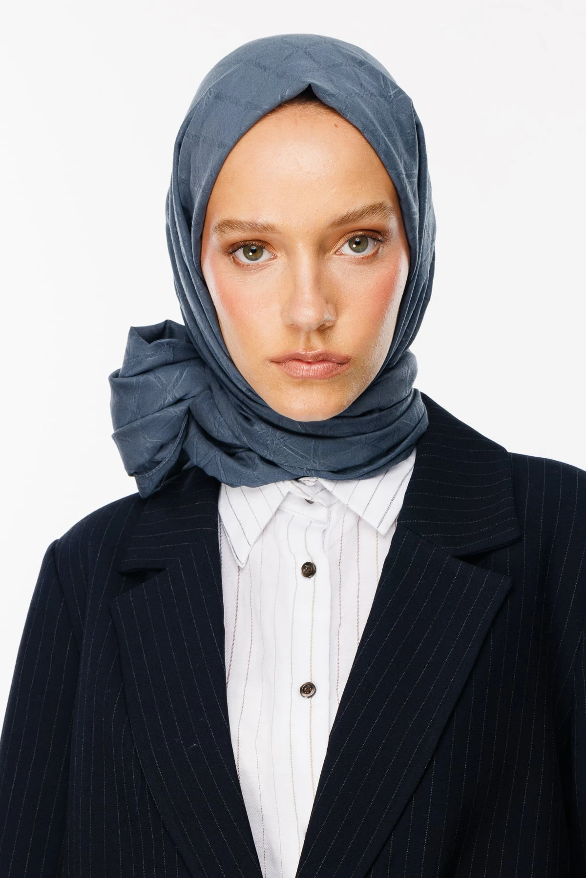 Bamboo Jacquard Shawl - Anthracite