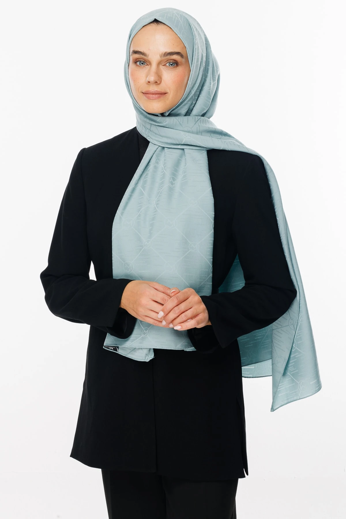 Moon Is Pattern Jacquard Shawl - Cagla