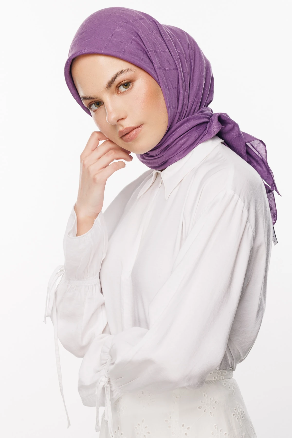 Toptan Bambu Jakar Eşarp - Menekşe