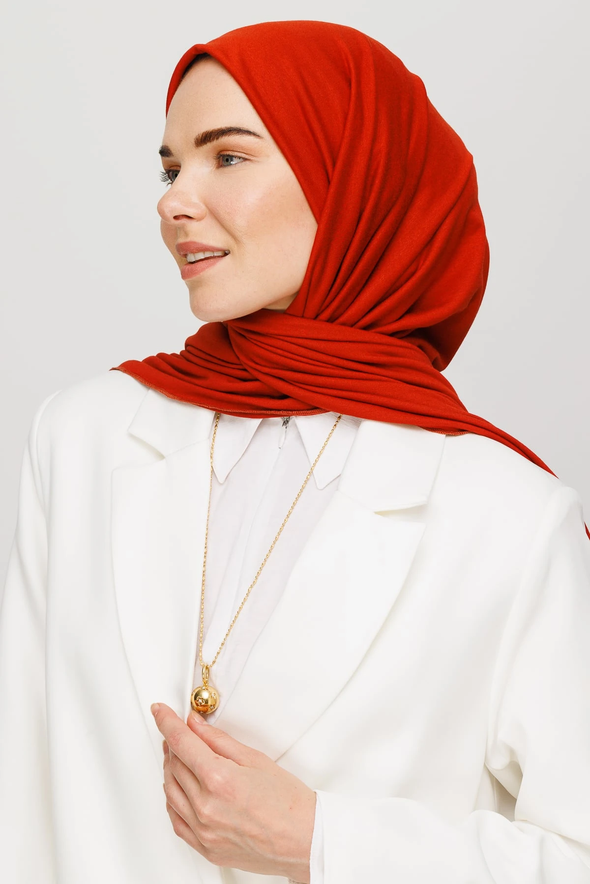 Toptan Penye Şal - Kiremit