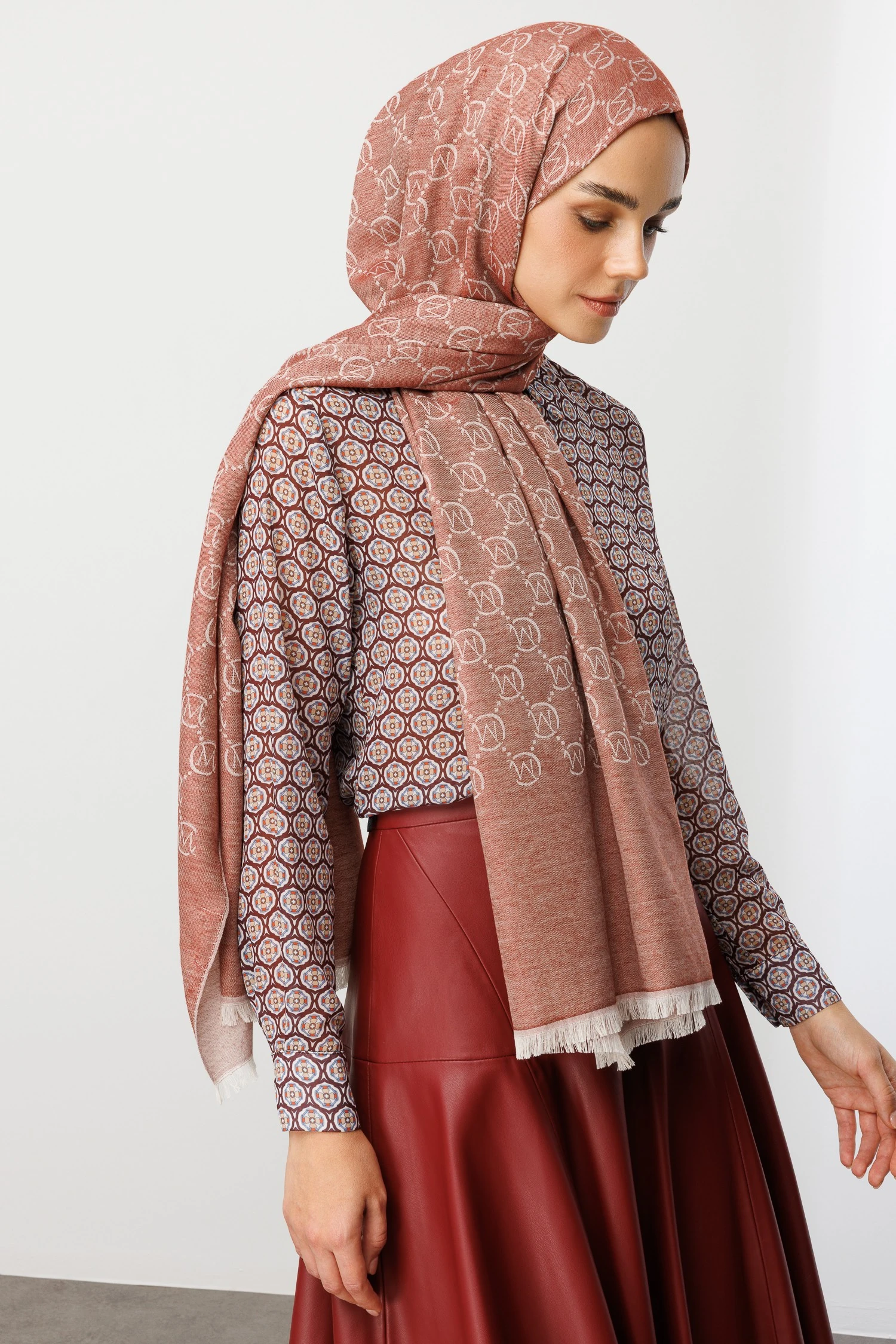 Wholesale Wool Silk Shawls - Tile