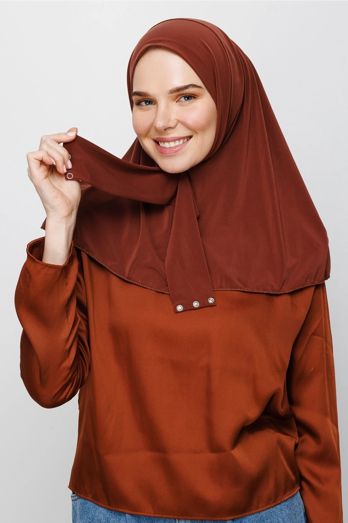 Toptan Hazır Şal - Koyu Kiremit