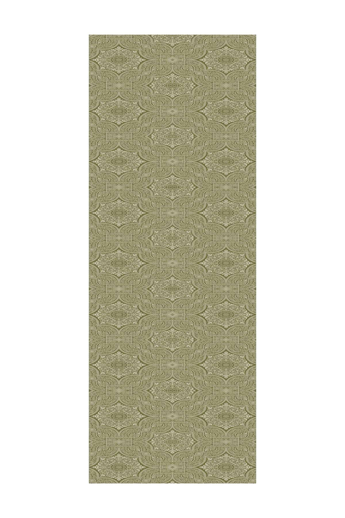 Shline Line Viscose Shawl - Khaki-Salmon