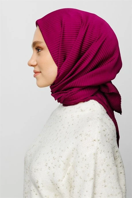 Toptan Pilise Eşarp - Mürdüm