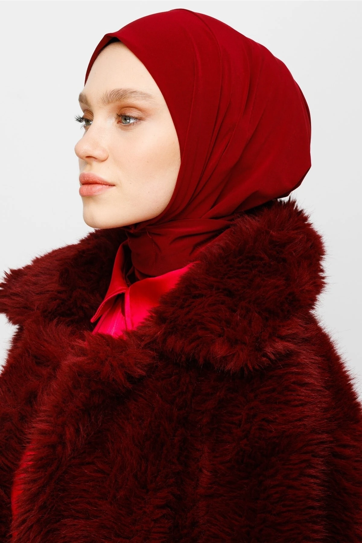 Toptan Hazır Şal - Bordo