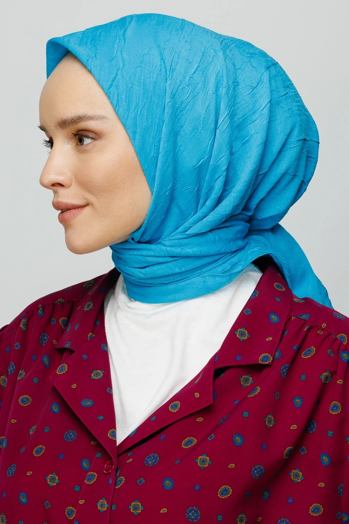 Toptan Bambu Eşarp - Turkuaz