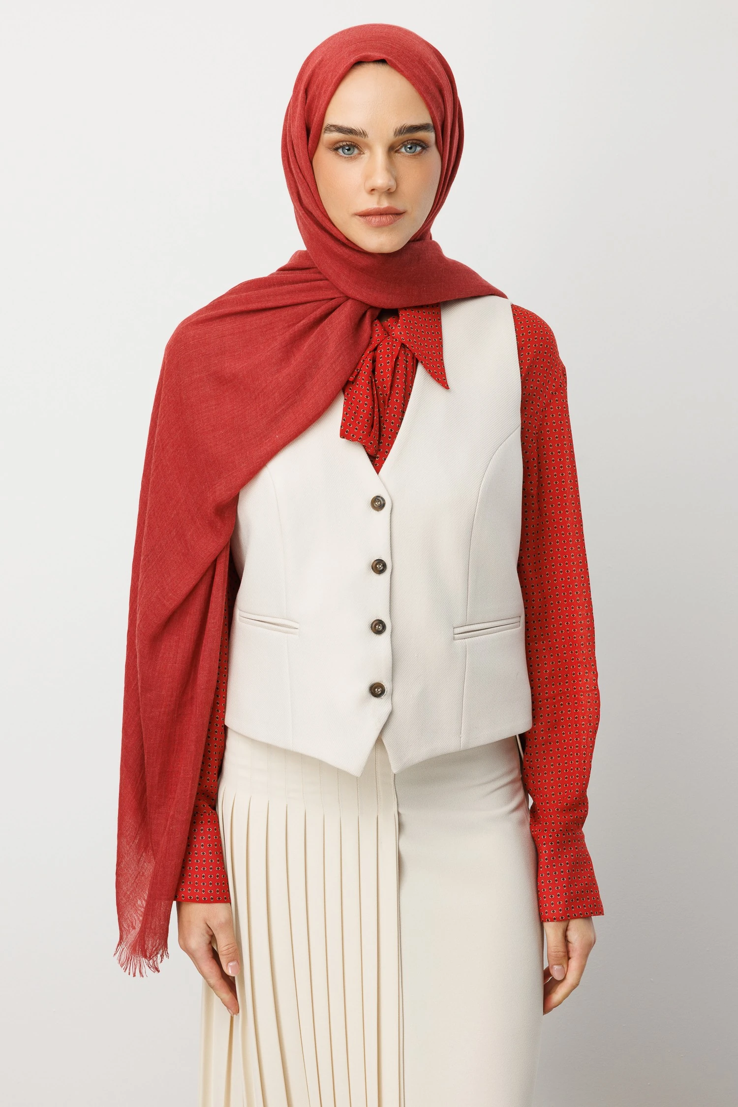 Toptan Dubai Şal - Vişne