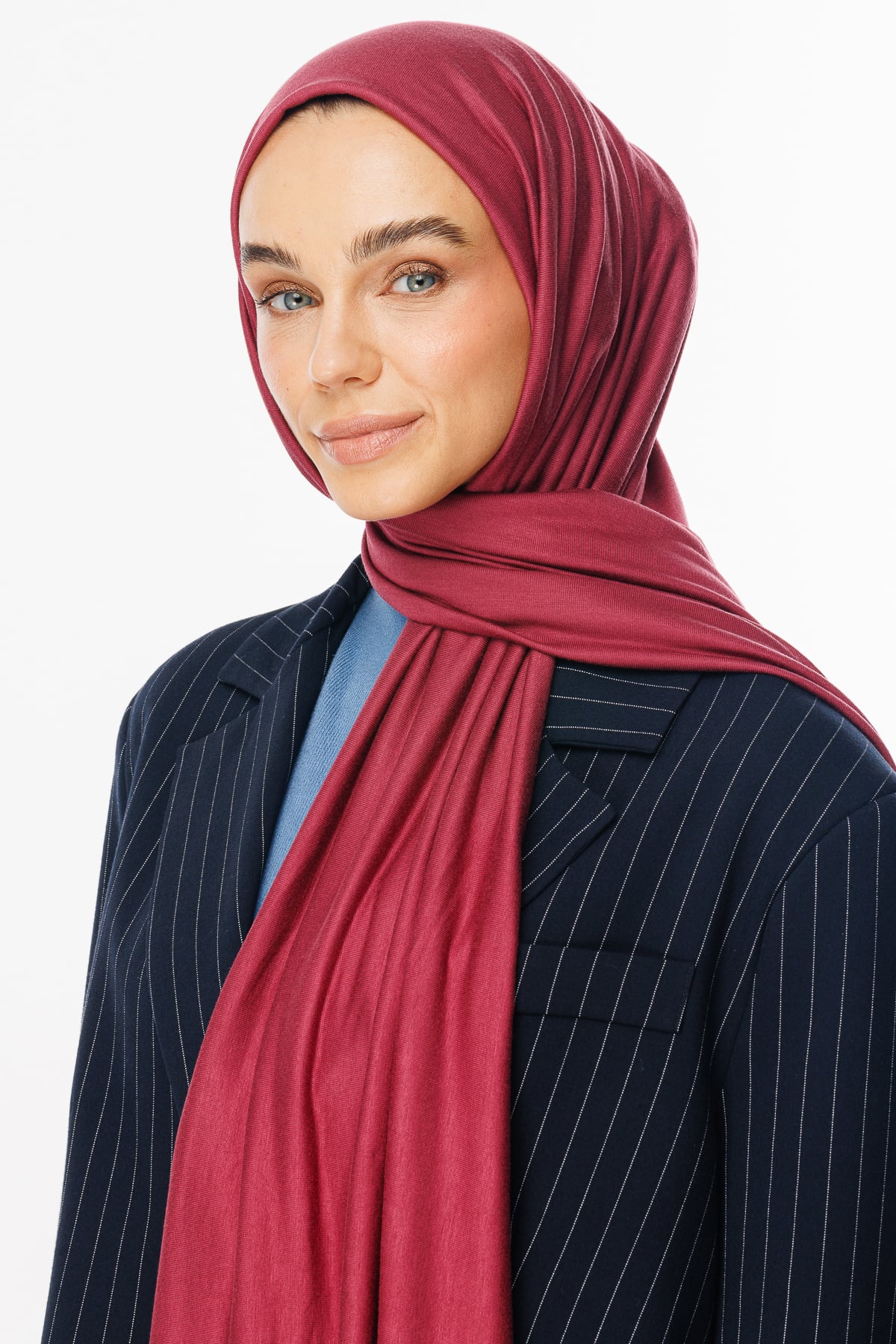 Toptan Penye Şal - Kızılcık