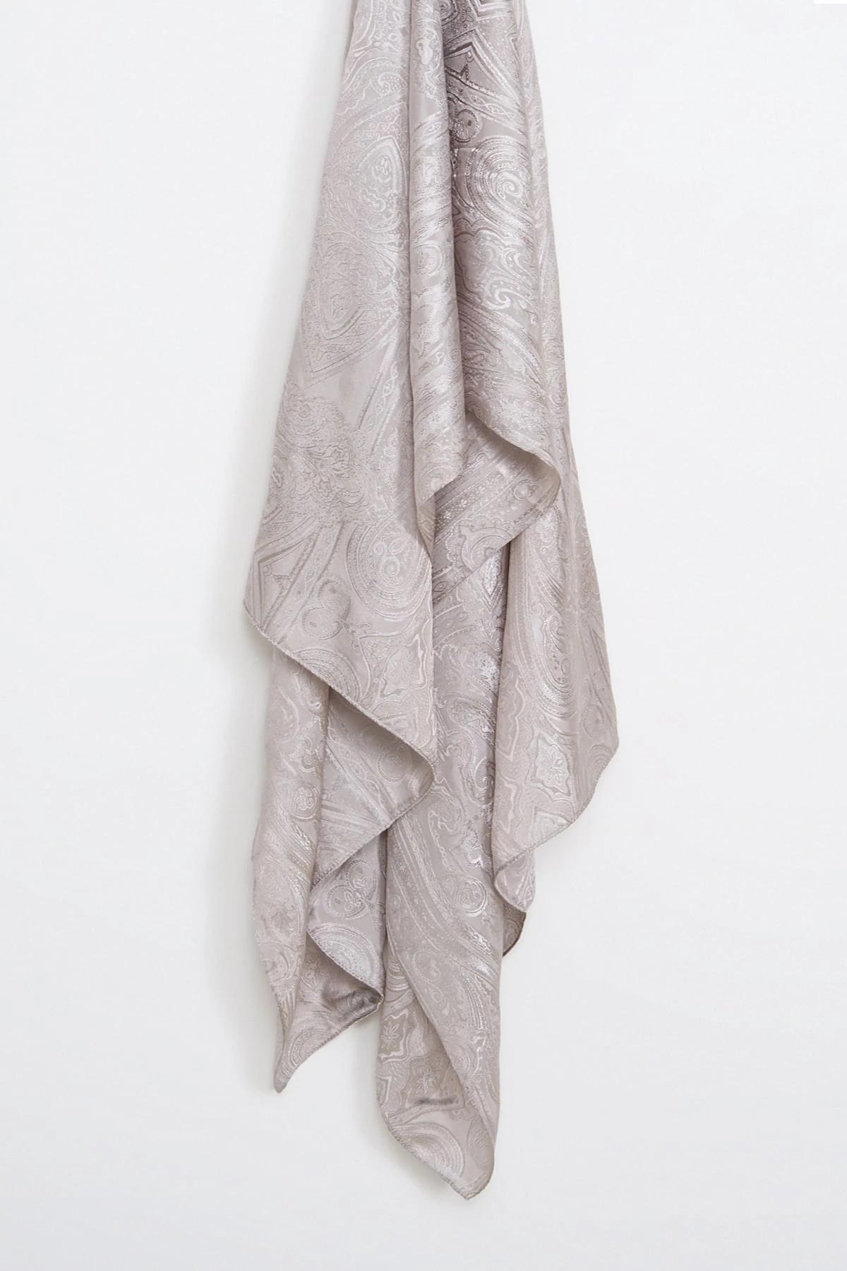 Toptan Liva Desen Shine Line Şal - Vizon-Taş Rengi