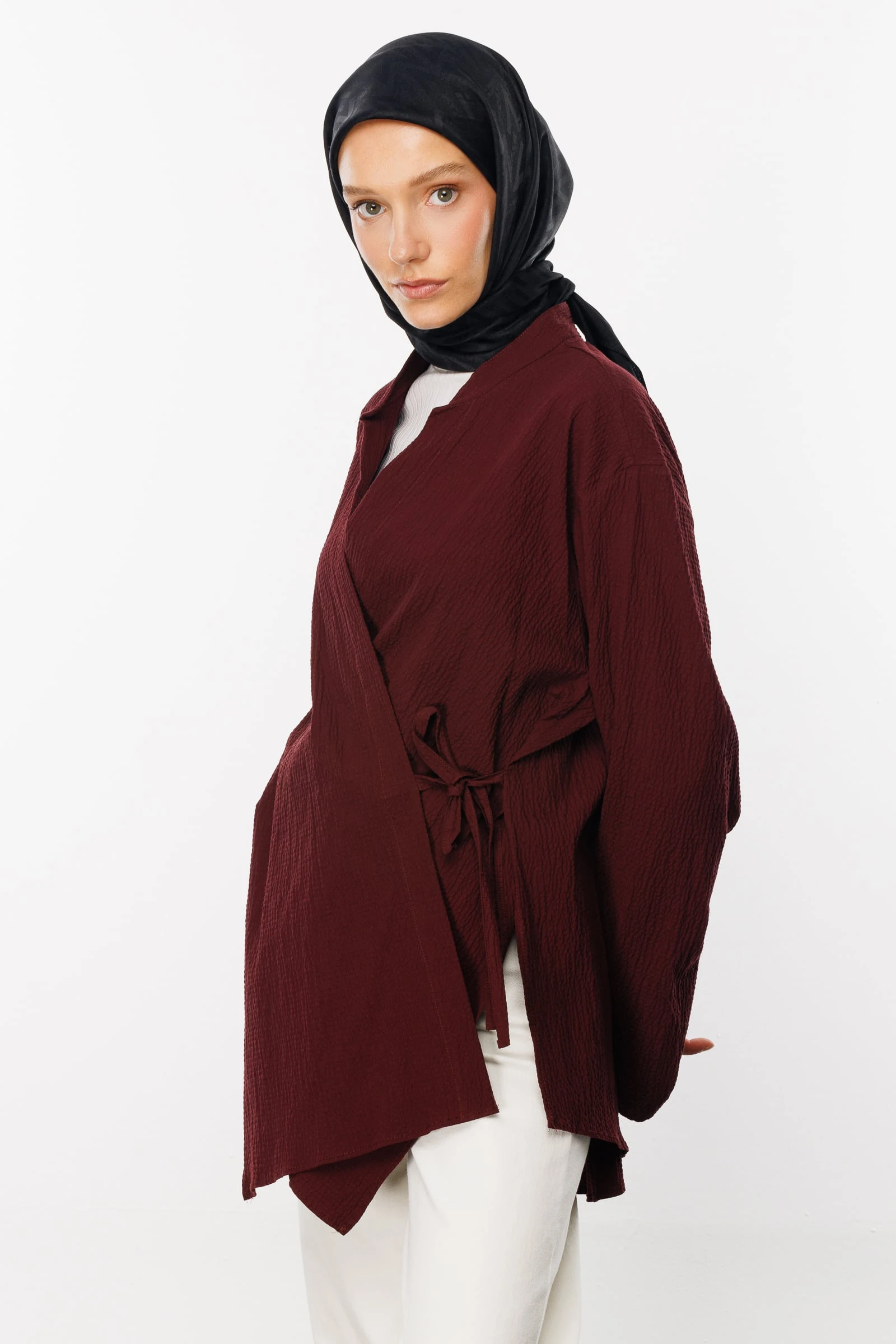 Luxury Jacquard Scarf - Black