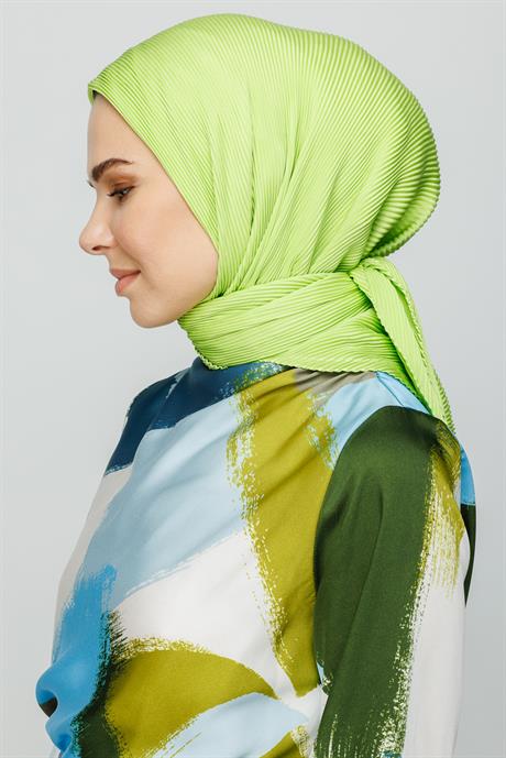 Toptan Pilise Eşarp - Fıstık Yeşili