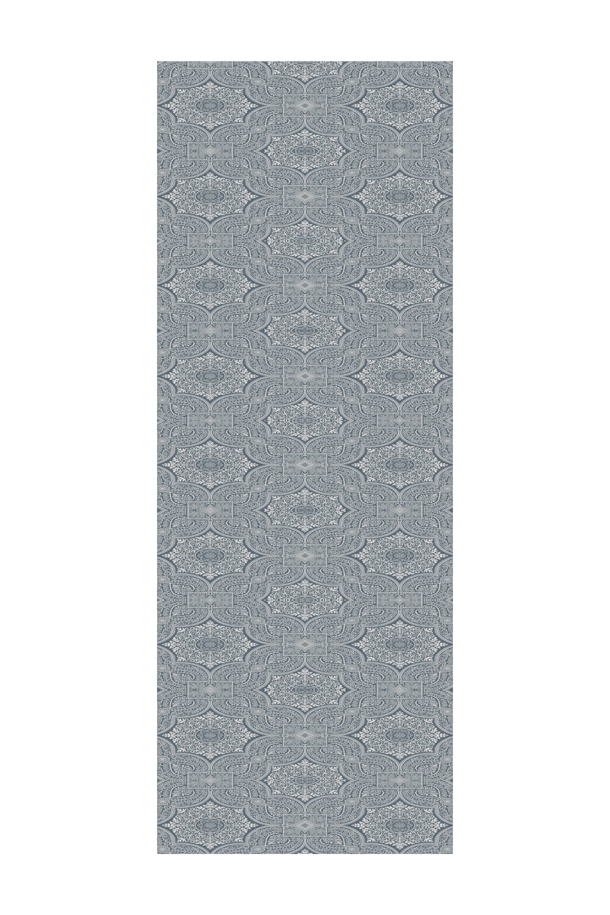 Shline Line Viscose Shawl - Petrol Blue-Beige