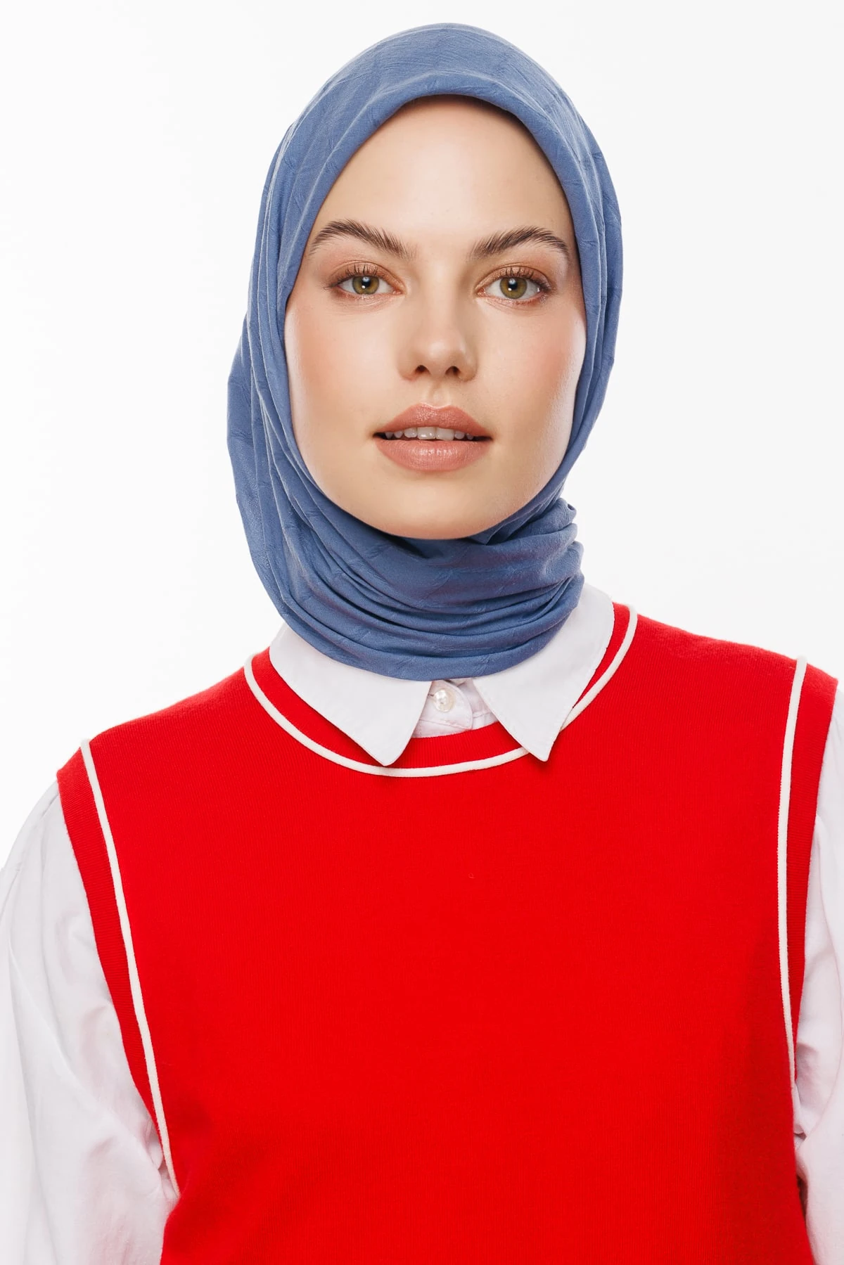 Toptan Bambu Jakar Eşarp - Gök Mavisi