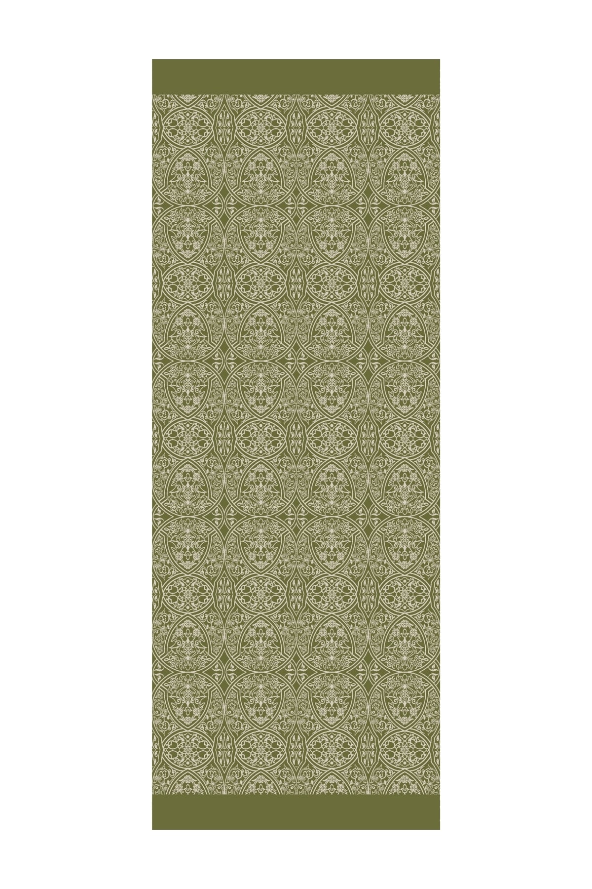 Toptan Morocco Desen Çift Taraflı Şal - Haki-Somon