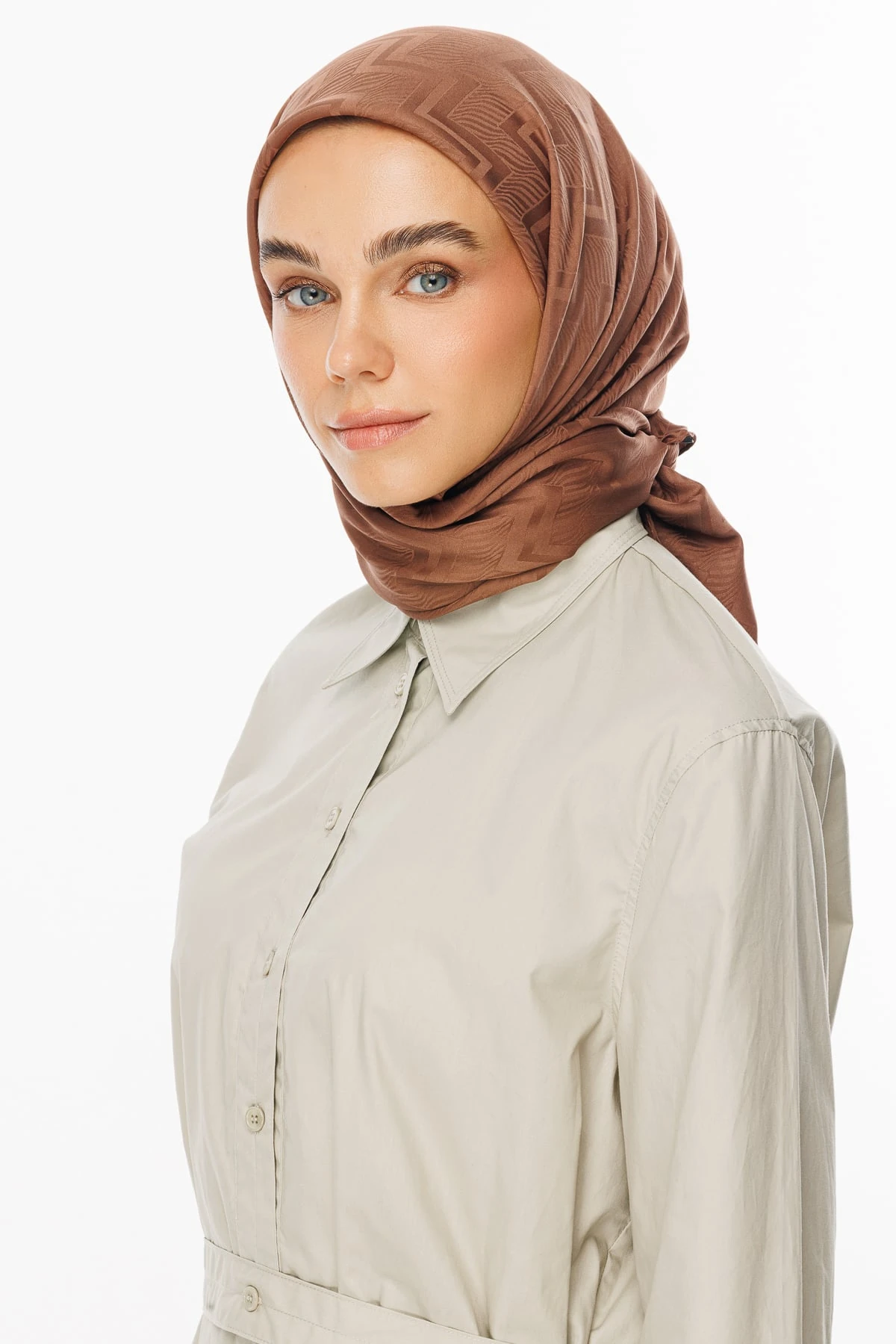 Toptan Viora Desen İpeksi Jakar Eşarp - Yalı