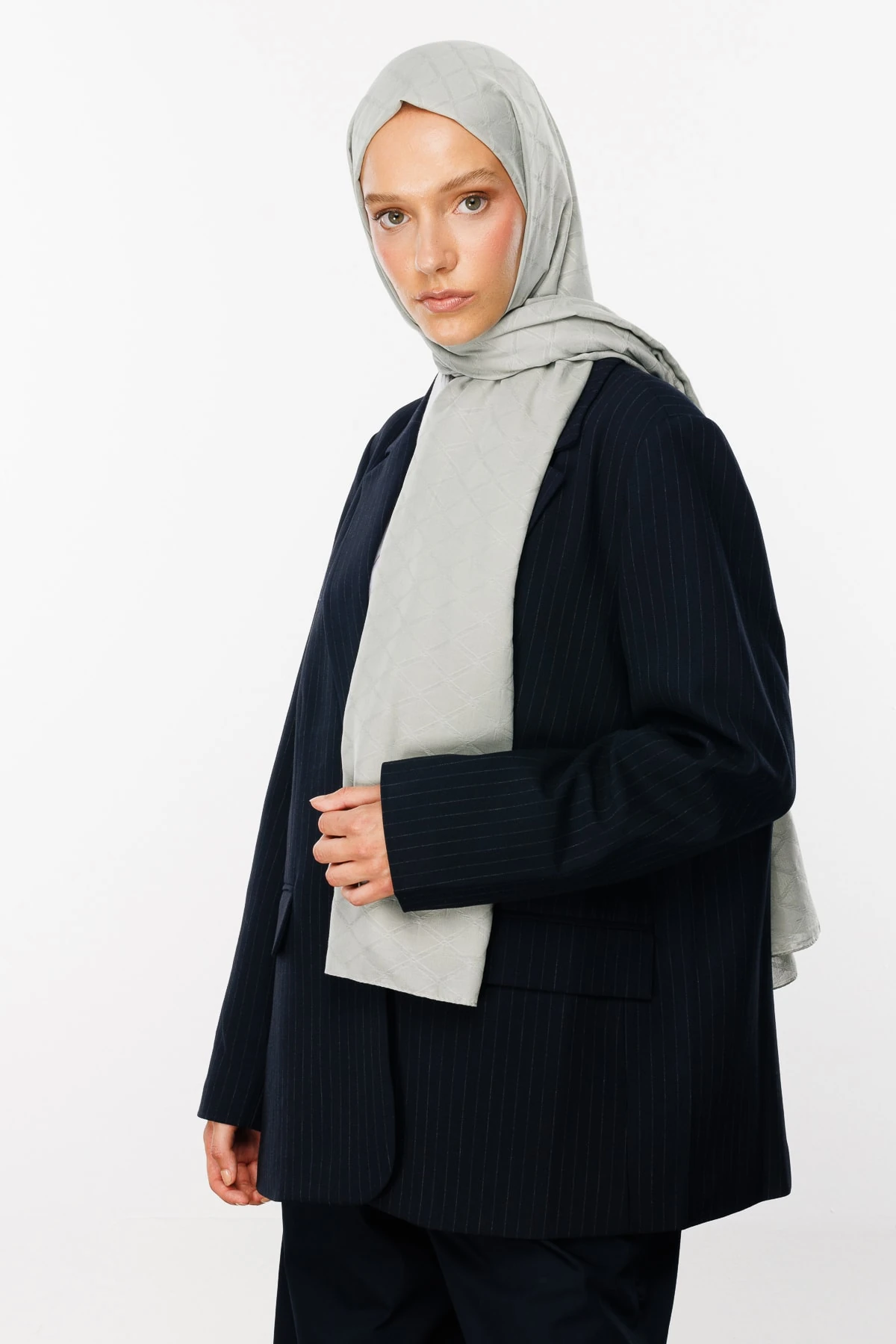 Bamboo Jacquard Shawl - Defne