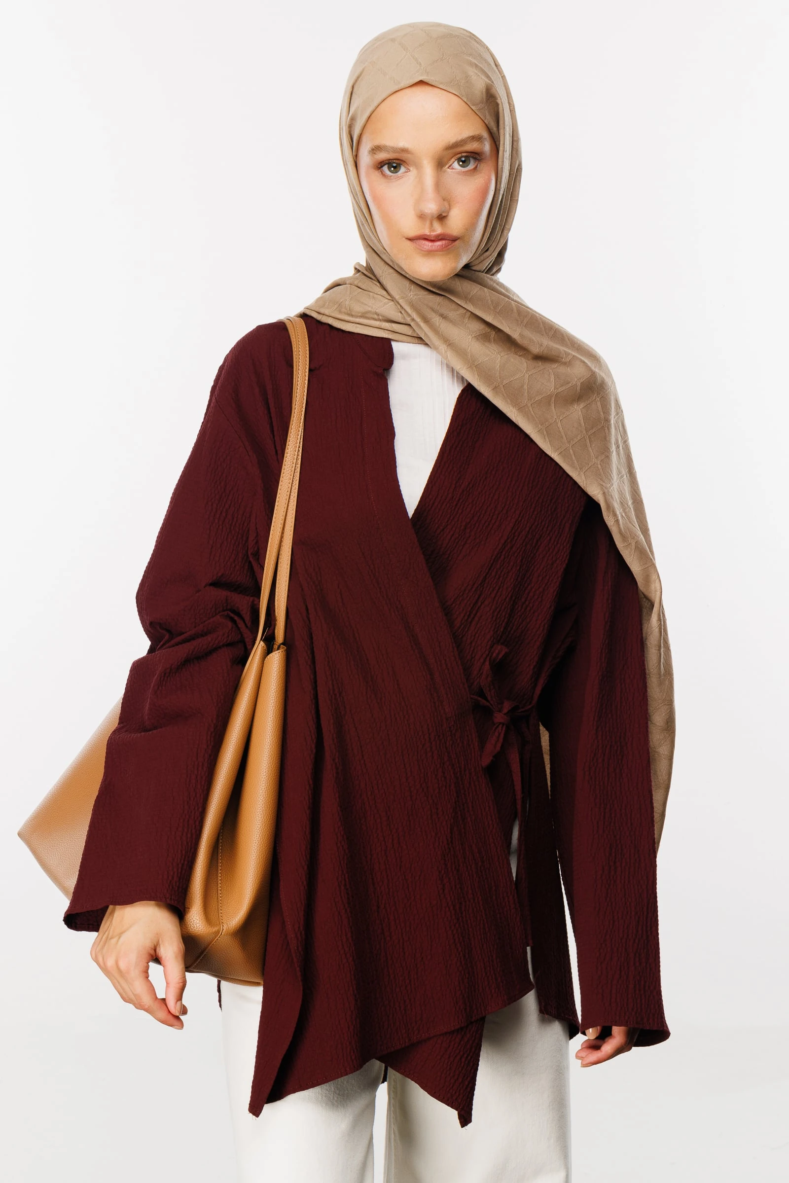 Bamboo Jacquard Shawl - Badem