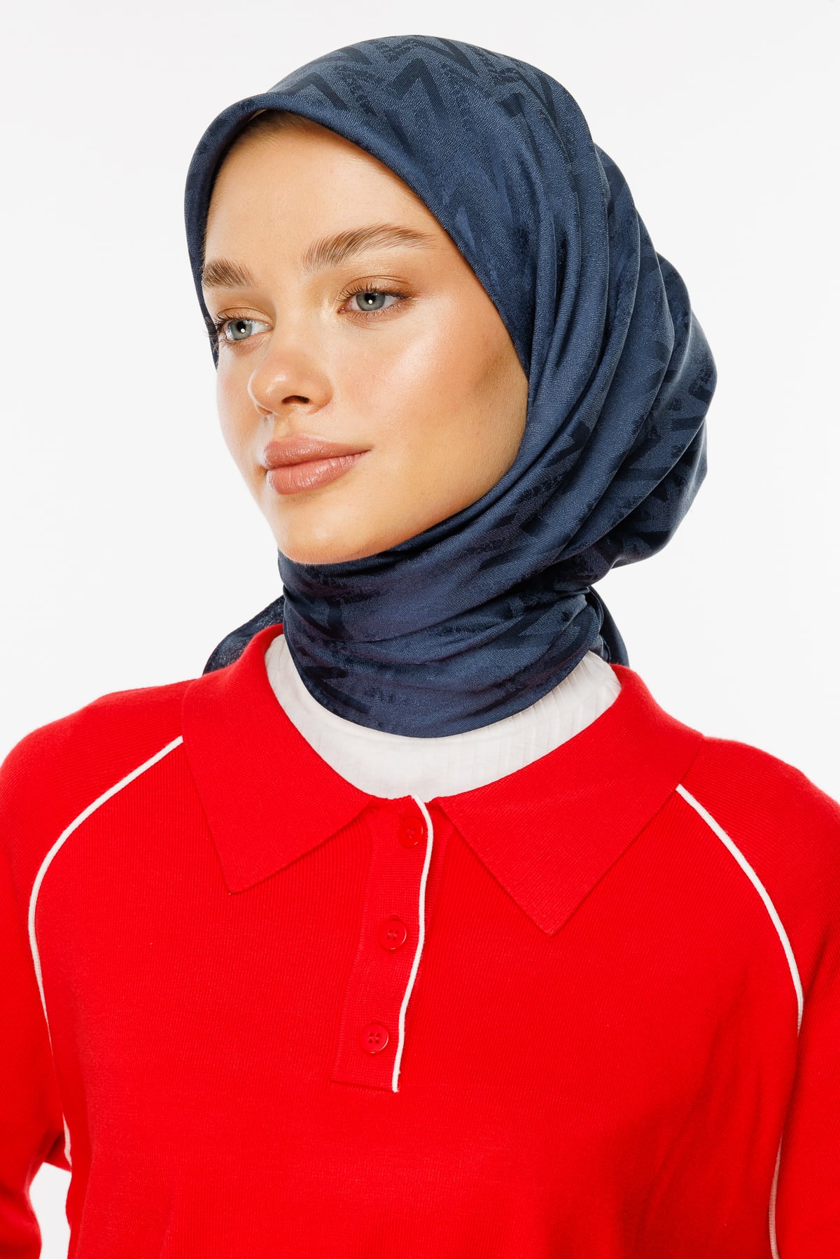 Luxury Jacquard Scarf - Anthracite