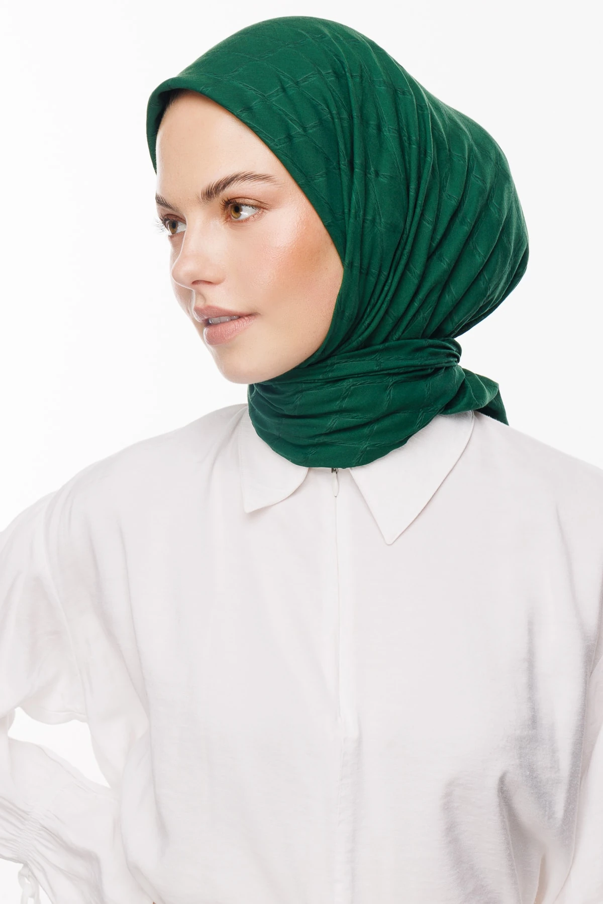 Toptan Bambu Jakar Eşarp - Yeşim