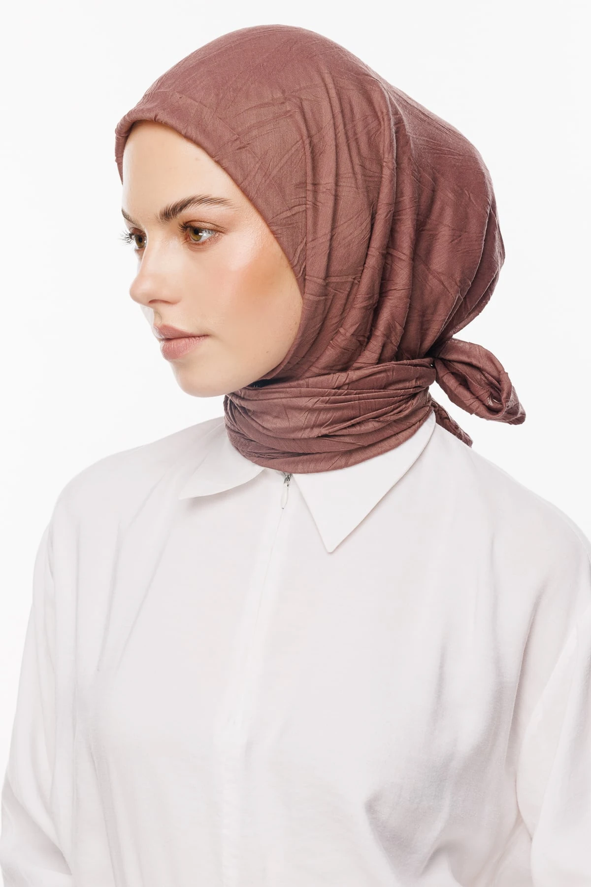 Toptan Piliseli Bambu Eşarp - Garnet