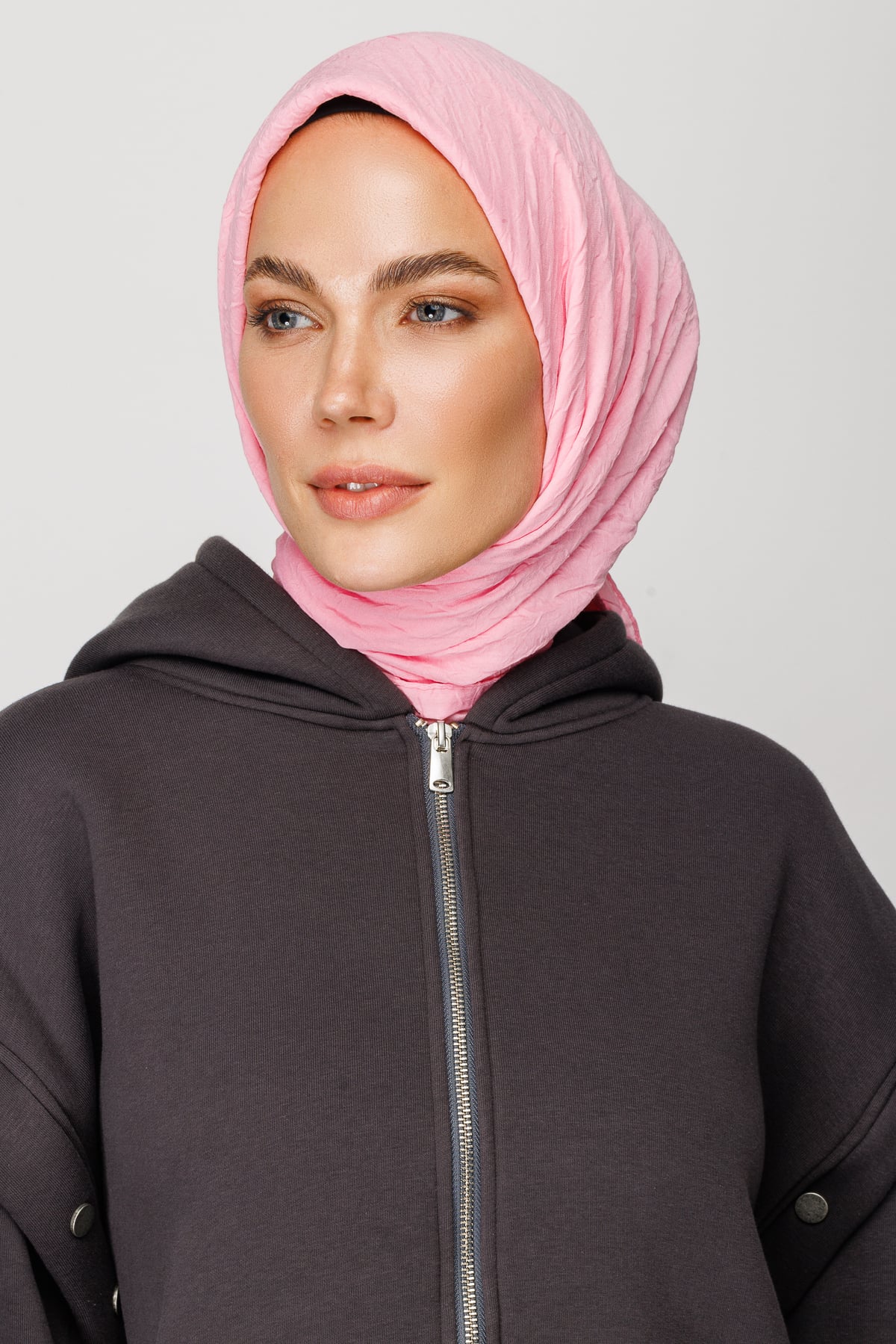 Toptan Bambu Eşarp - Şeker Pembe