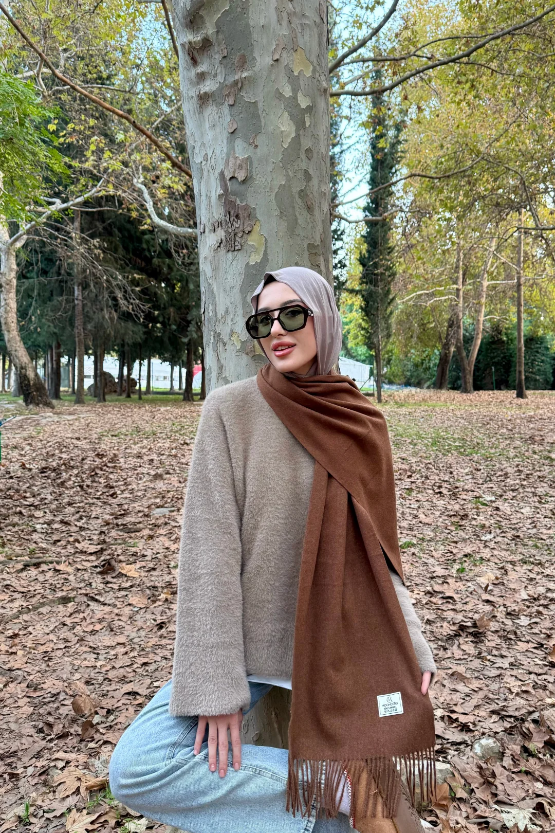 Wholesale Wool Muffler - Coffee