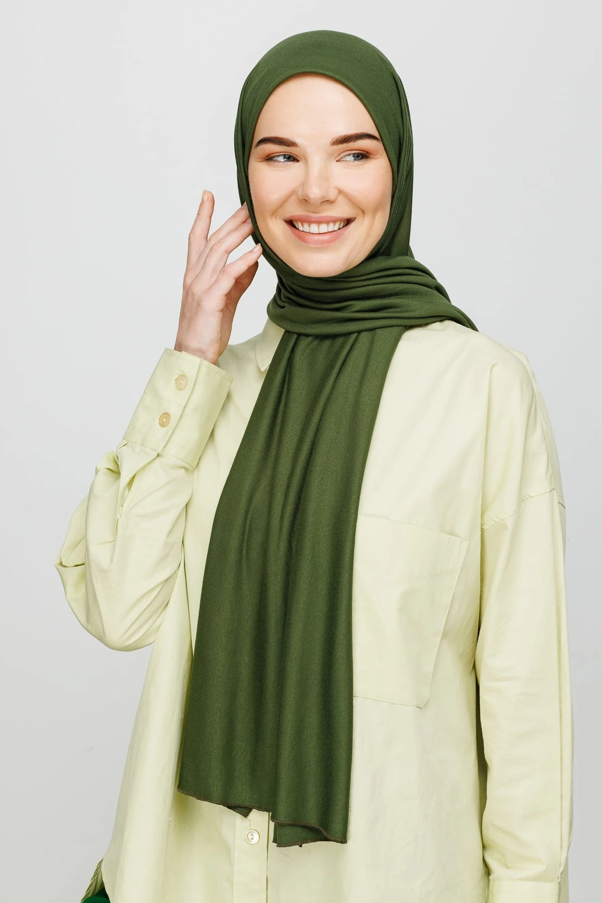 Jersey Shawl - Army Green