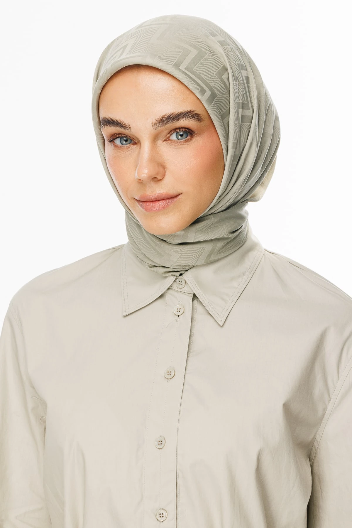 Toptan Viora Desen İpeksi Jakar Eşarp - Ada Çayı