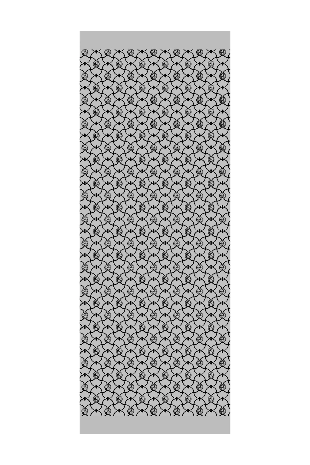 Toptan Marrakech Desen Çift Taraflı Şal - Siyah-Siyah