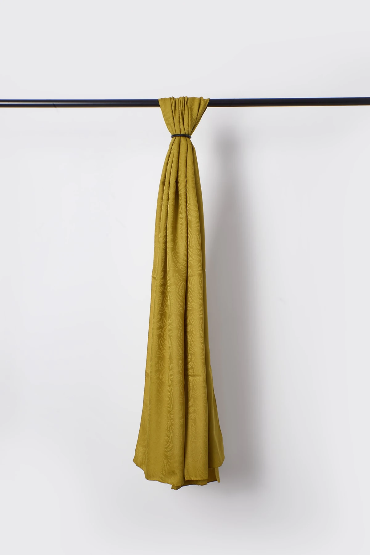 Toptan Artemis Desen İpeksi Jakar Şal - Oliv Yeşili