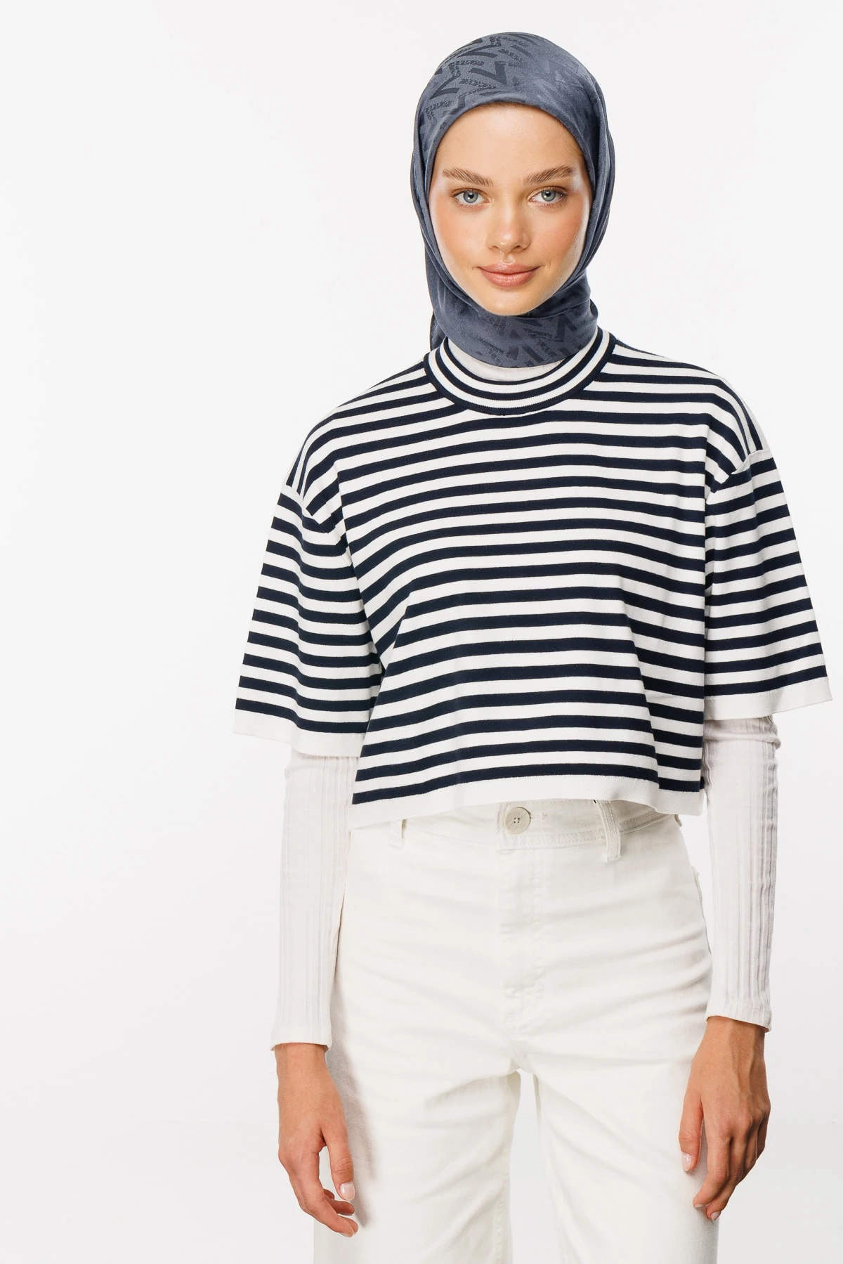 Toptan Luxury Jakar Eşarp - Füme