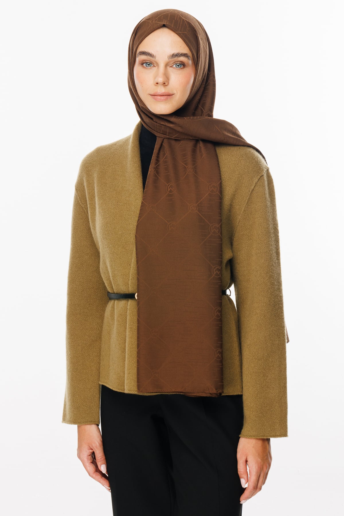 Toptan Moon Is Desen Jakar Şal - Bitter