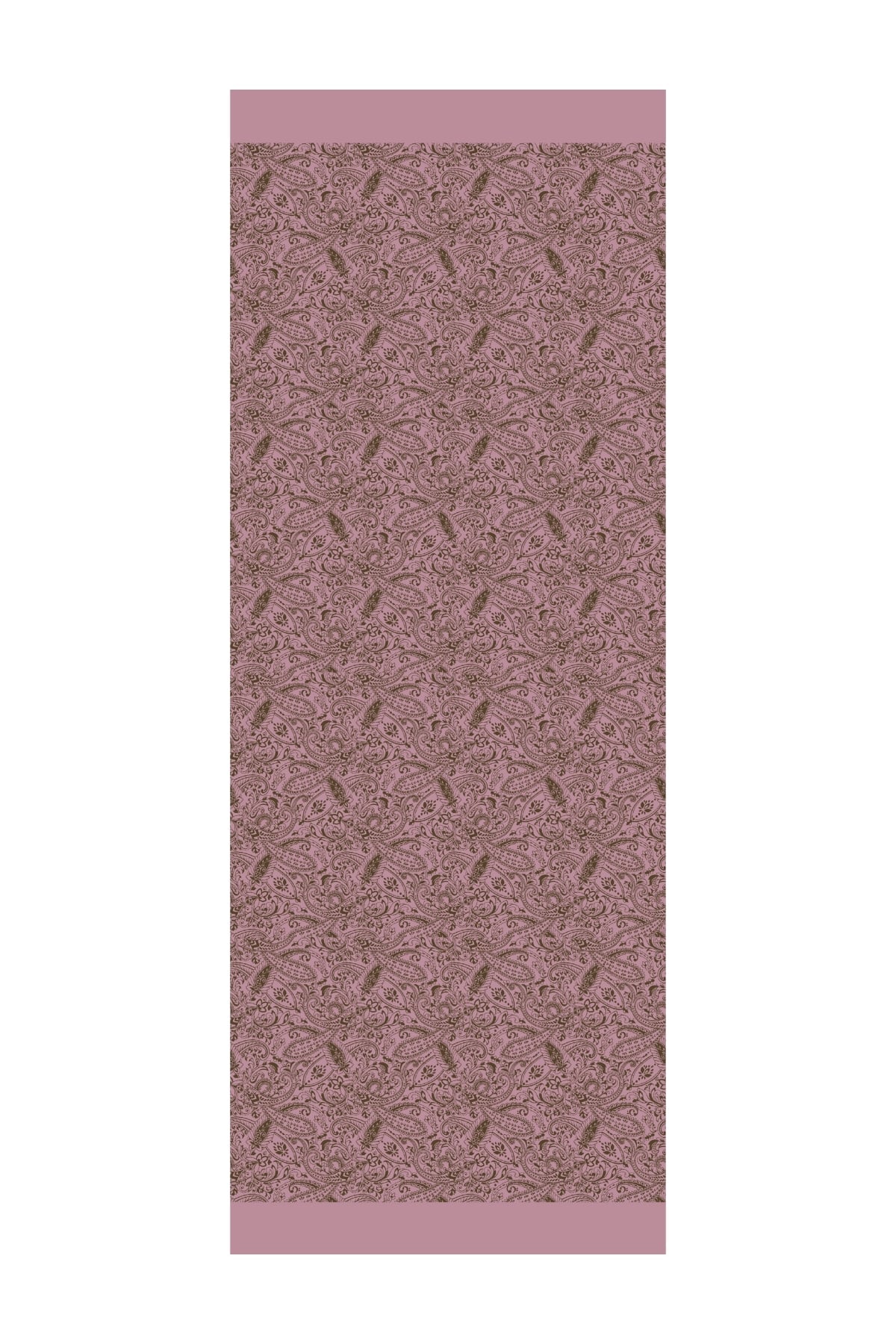 Velora-Pattern Reversible Shawl - Dark Khaki-Dark Dusty Rose