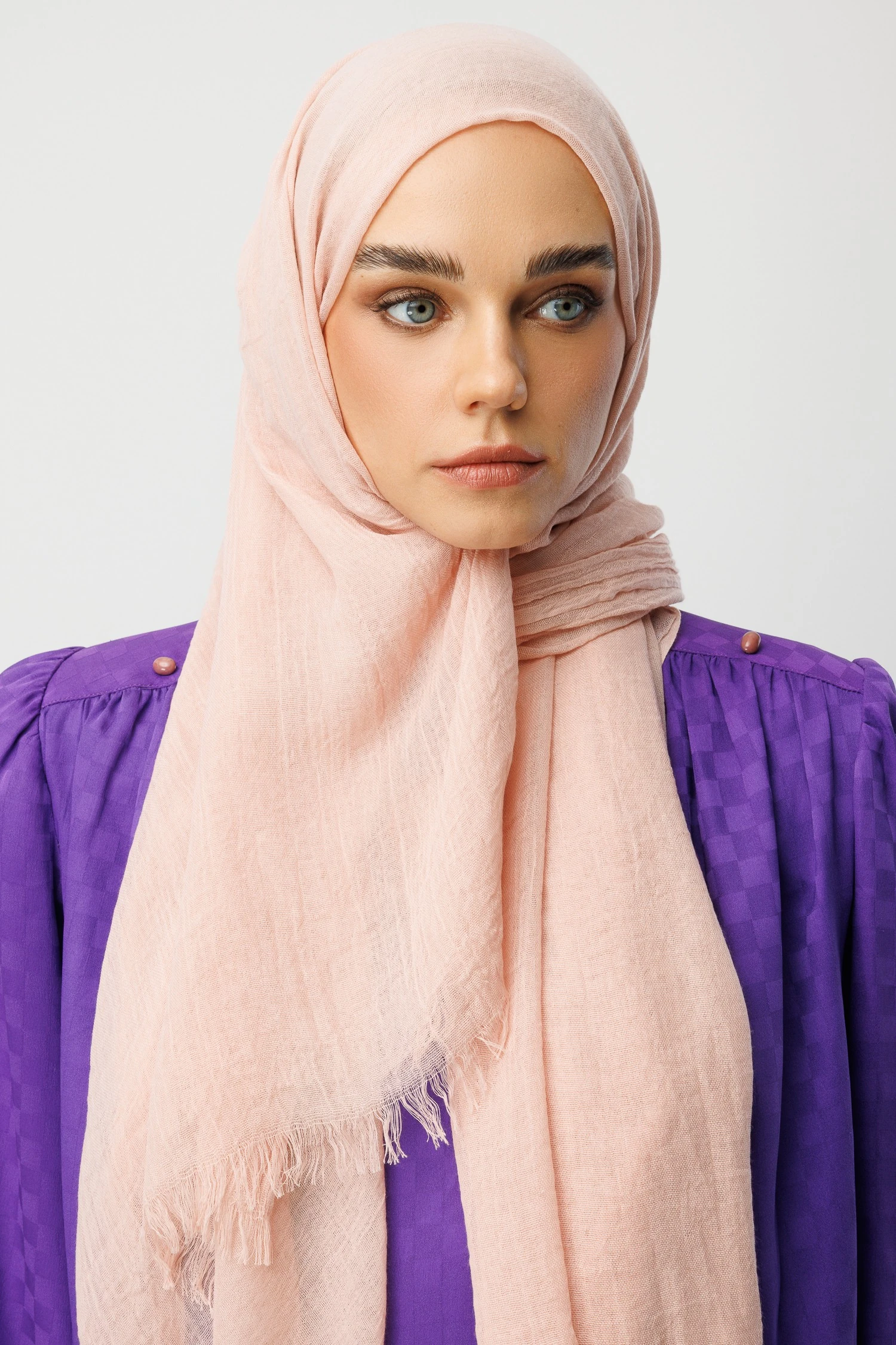 Wholesale Dubai Shawls - Salmon