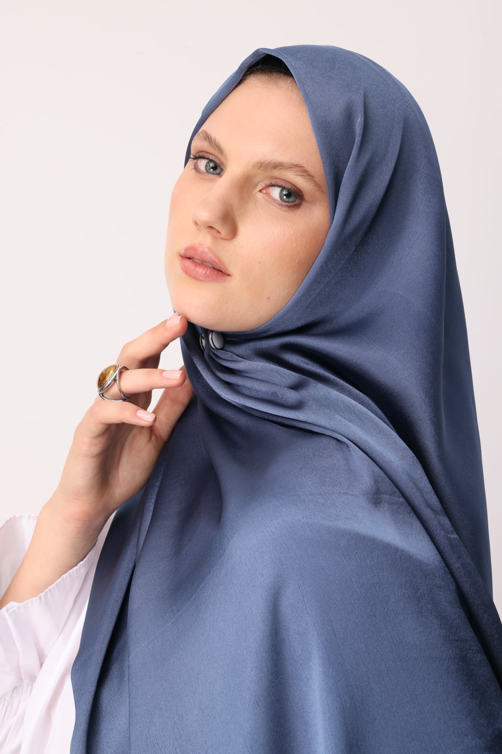 Toptan Diamond Aura Şal - İndigo